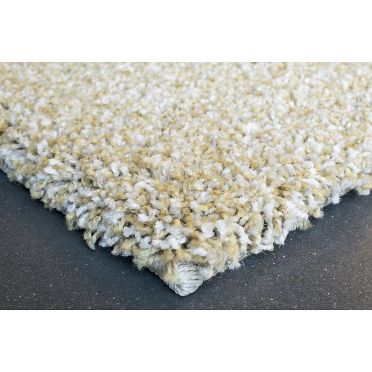 Zipcode Design Adames Mehari Tufted Gold/White Rug Wayfair.co.uk